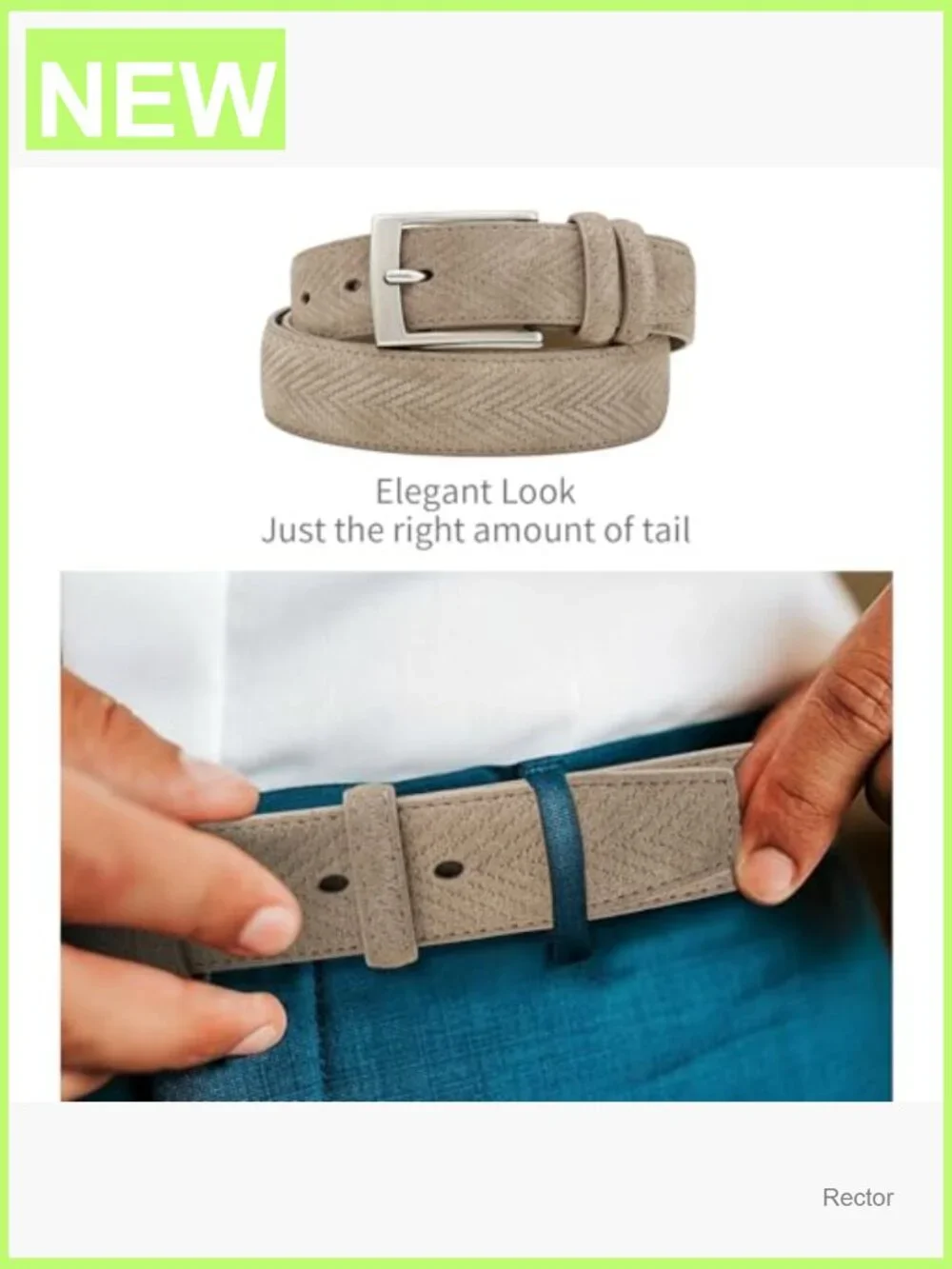 Men's Suede Belt 1.3